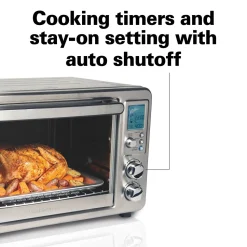 Digital & Convection Toaster Oven with Rotisserie, Stainless Steel