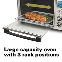 Digital & Convection Toaster Oven with Rotisserie, Stainless Steel