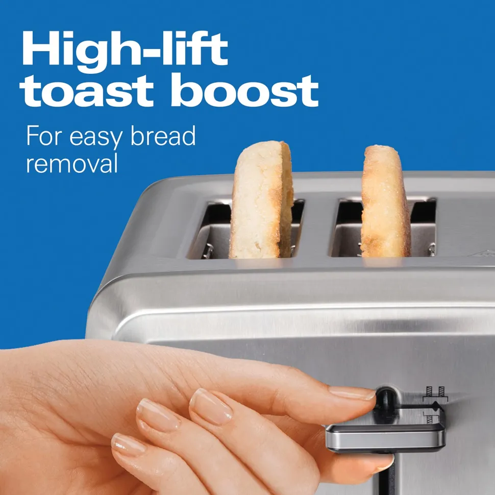 Digital 4 Slice Toaster, Stainless Steel