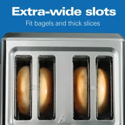 Digital 4 Slice Toaster, Stainless Steel