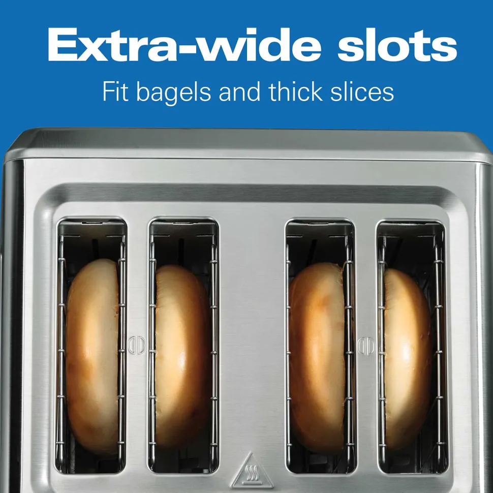 Digital 4 Slice Toaster, Stainless Steel