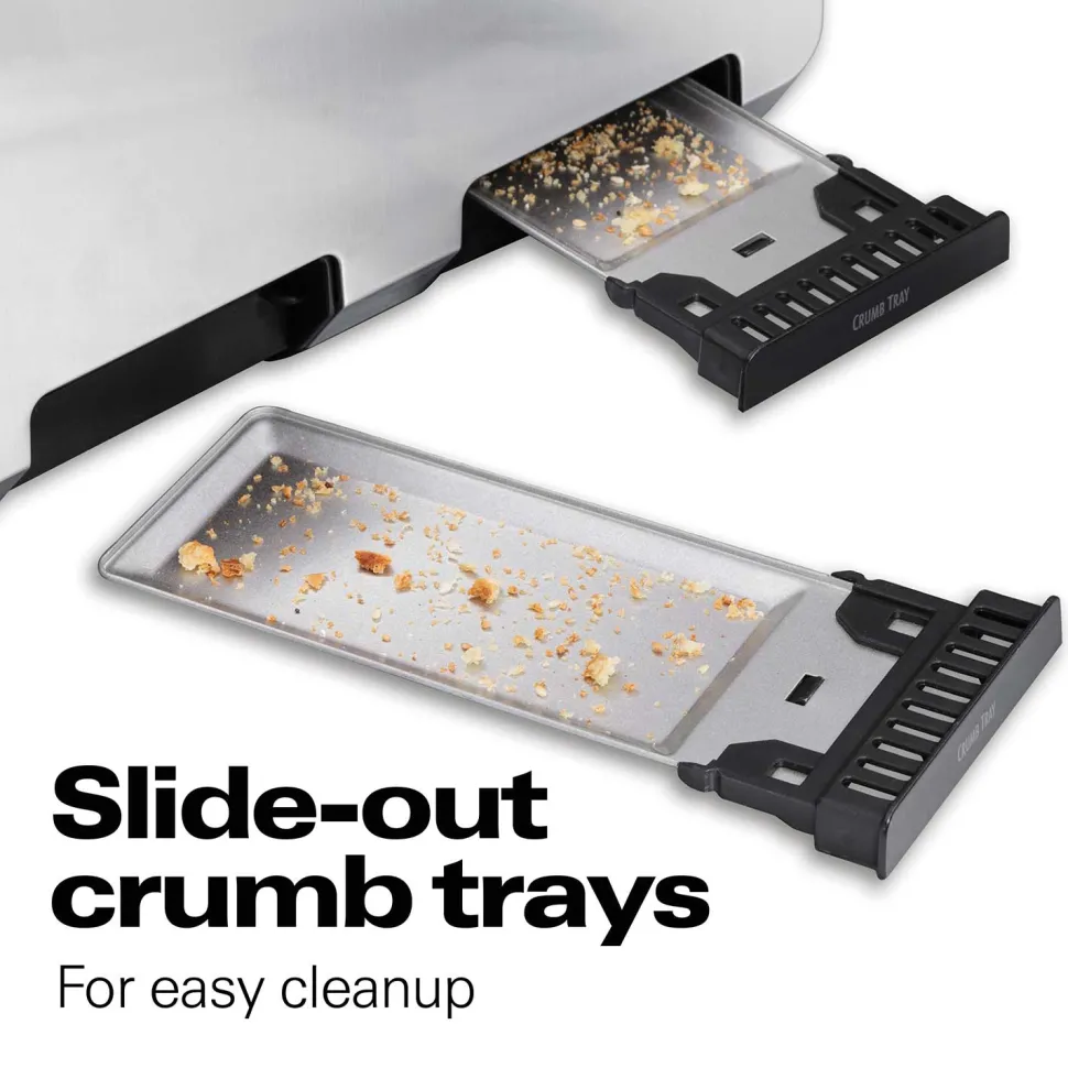 Digital 4 Slice Toaster, Stainless Steel