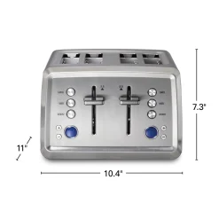 Digital 4 Slice Toaster, Stainless Steel