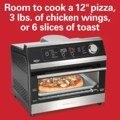 Digital Air Fryer Toaster Oven, 6 Slice Capacity