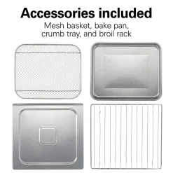 Digital Air Fryer Toaster Oven, 6 Slice Capacity