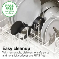 Dual Breakfast Sandwich Maker, Silver