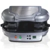 Dual Breakfast Sandwich Maker, Silver