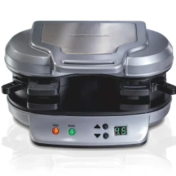 Dual Breakfast Sandwich Maker, Silver