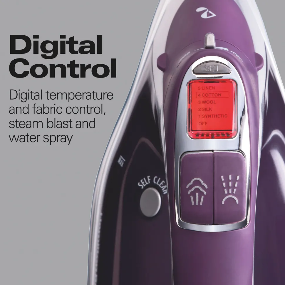 Durathon® Digital Iron with Retractable Cord