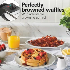 Durathon Removable-Grid Belgian Waffle Maker