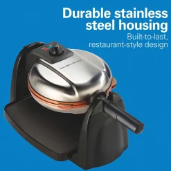 Durathon Removable-Grid Belgian Waffle Maker