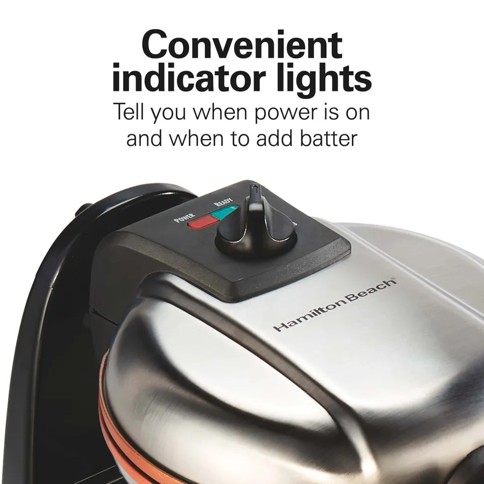 Durathon Removable-Grid Belgian Waffle Maker