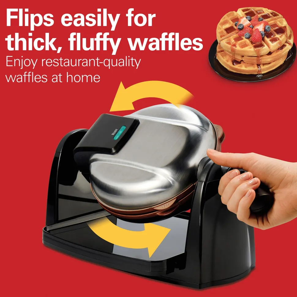 Durathon® Removable-Grid Belgian Waffle Maker