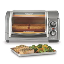 Easy Reach® 4 Slice Toaster Oven with Roll-Top Door