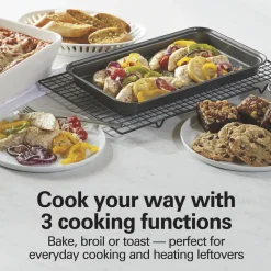 Easy Reach® 4 Slice Toaster Oven with Roll-Top Door