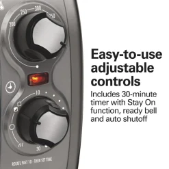 Easy Reach® 4 Slice Toaster Oven with Roll-Top Door