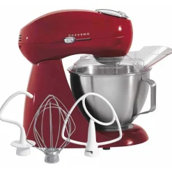 Eclectrics® Carmine Red All-Metal Stand Mixer
