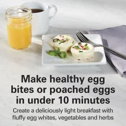 Egg Bites Maker with Hard-Boiled Eggs Insert, Teal