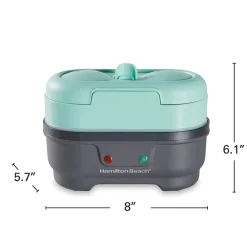 Egg Bites Maker with Hard-Boiled Eggs Insert, Teal