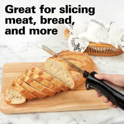 Electric Knife Set with Cool-Touch Ergonomic Handle and Storage Case