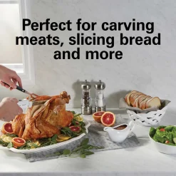 Electric Knife Set with Fork and Case