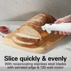 Electric Knife Set with Fork and Case