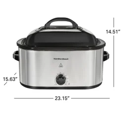 Electric Roaster Oven 22 Quarts, Stainless Steel