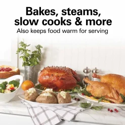 Electric Roaster Oven, 22 Quarts, Red