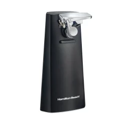 Extra-Tall Can Opener with Removable Cutting Lever, Black