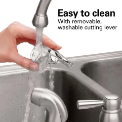 Extra-Tall Can Opener with Removable Cutting Lever, Black