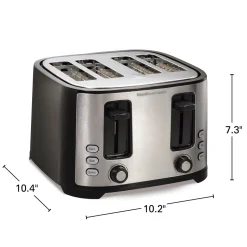 Extra-Wide Slot 4-Slice Toaster