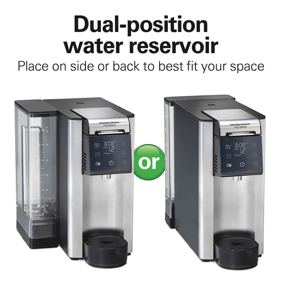 FlexBrew® Advanced 5-in-1 Coffee Maker, Removable Dual-Position, Black & Stainless