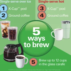 FlexBrew® Advanced 5-in-1 CoffeeMaker, Removable Dual-Position