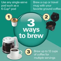 FlexBrew® Trio Coffee Maker, WhiteStainless