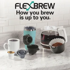 FlexBrew® Trio Coffee Maker, WhiteStainless