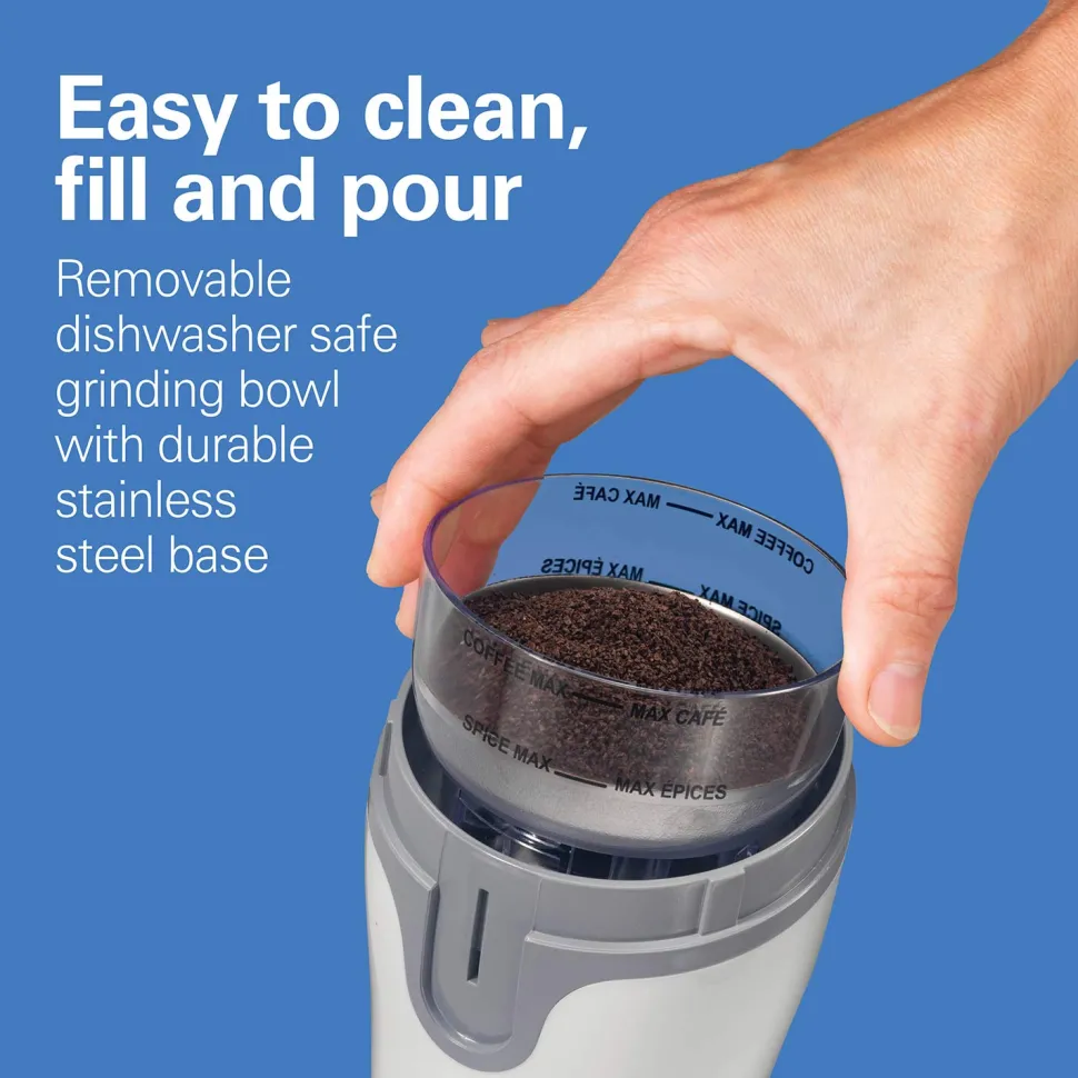 Fresh Grind™ Coffee Grinder, White