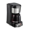 FrontFill® 5 Cup Compact Coffee Maker with Programmable Clock & Glass Carafe