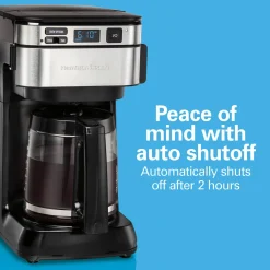 Front-Fill® 12 Cup Programmable Coffee Maker with Swing-Out Basket