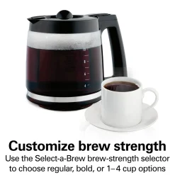 Front-Fill® 12 Cup Programmable Coffee Maker with Swing-Out Basket