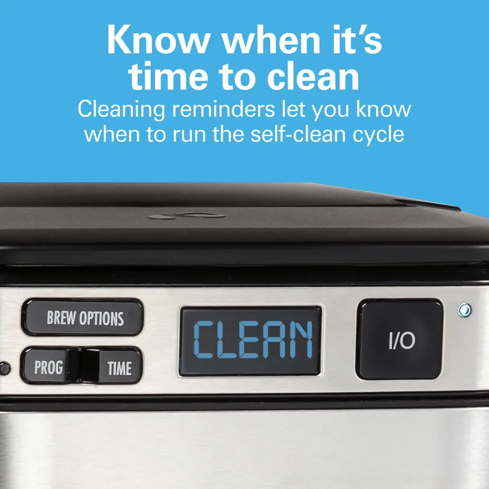 Front-Fill® 12 Cup Programmable Coffee Maker with Swing-Out Basket