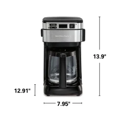 Front-Fill® 12 Cup Programmable Coffee Maker with Swing-Out Basket