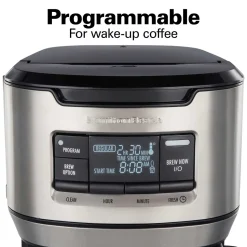 Front-Fill® 12 Cup Programmable Coffee Maker with Thermal Carafe Stainless Steel Accents
