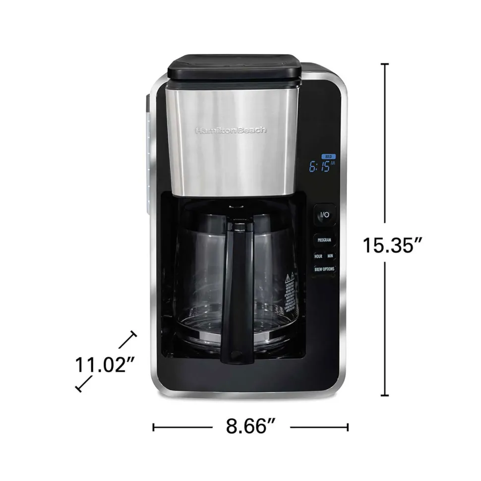 FrontFill® Deluxe 12 Cup Programmable Coffee Maker