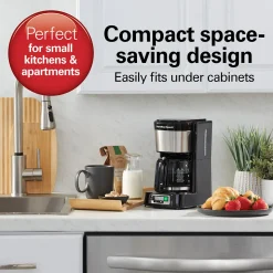 FrontFill® Mini Brew 5 Cup Programmable Coffee Maker