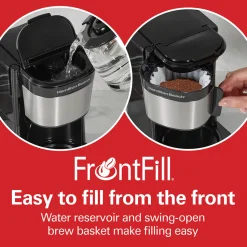 FrontFill® Mini Brew 5 Cup Programmable Coffee Maker