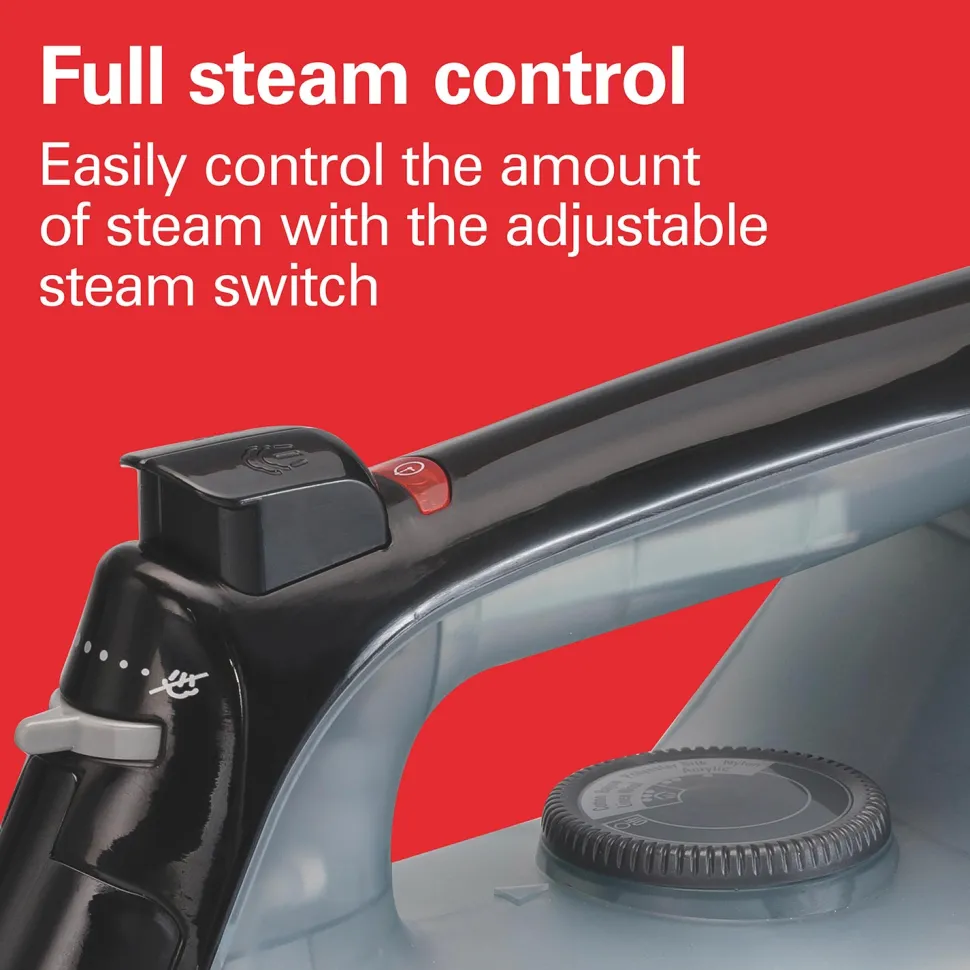 Full-Size Iron with Retractable Cord