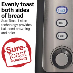Gourmet 2 Slice Toaster with Sure-Toast™ Technology