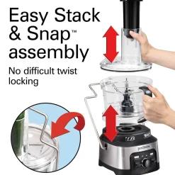 Hamilton Beach® Professional Spiralizing Stack & Snap™ Food Processor