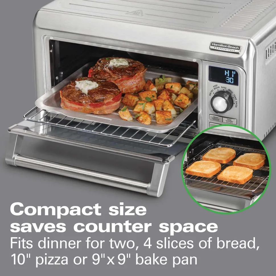 Hamilton Beach® Professional Sure-Crisp® Air Fry Digital Toaster Oven