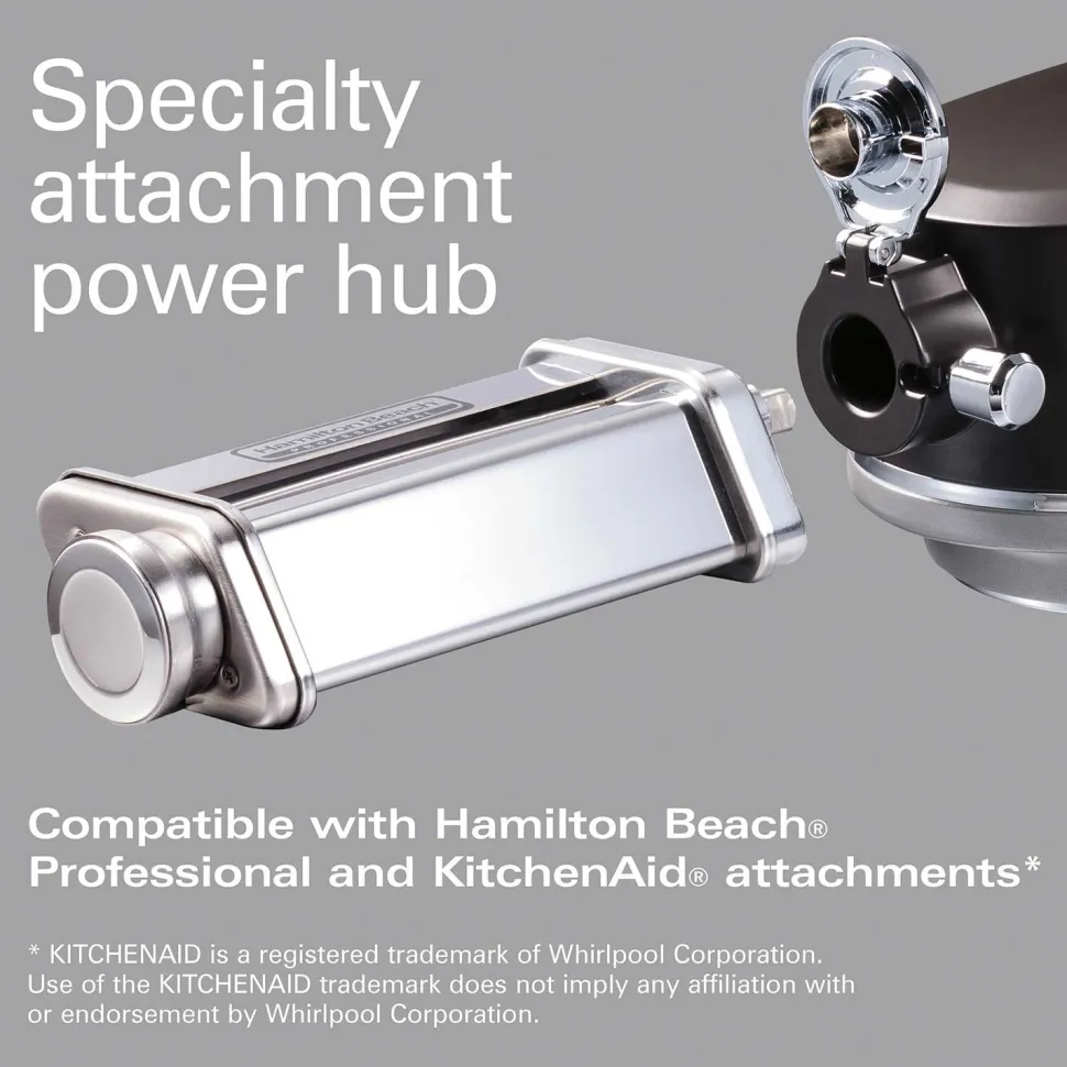 Hamilton Beach® Professional All-Metal Stand Mixer with Specialty Attachment Hub